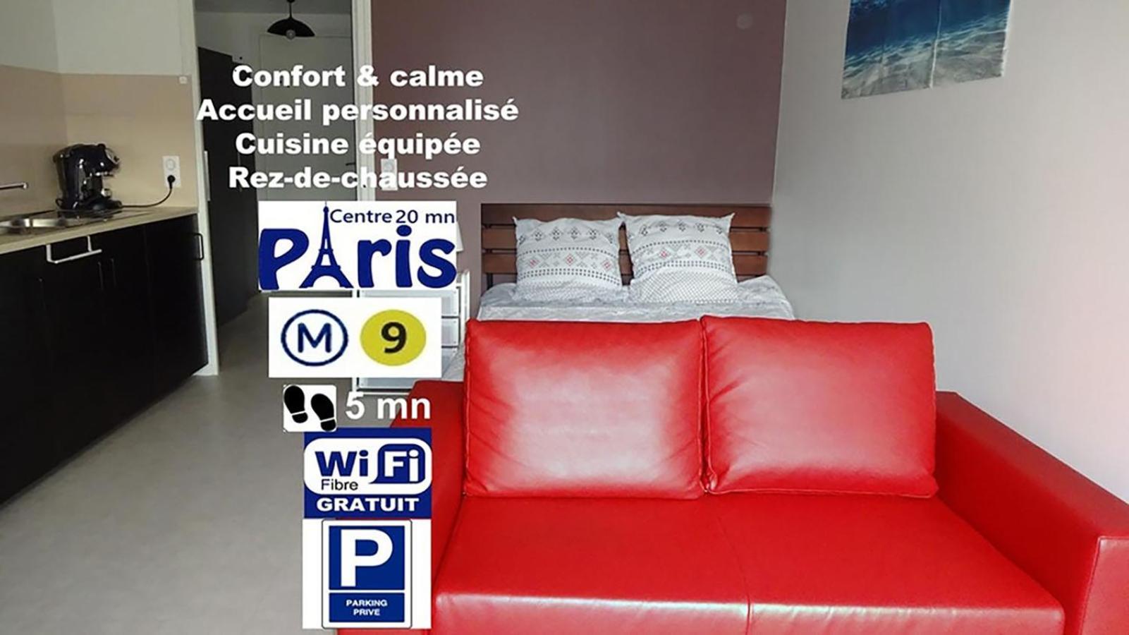 Apartment Feel At Paris-montreuil 500m Metro Parking Prive Gratuit